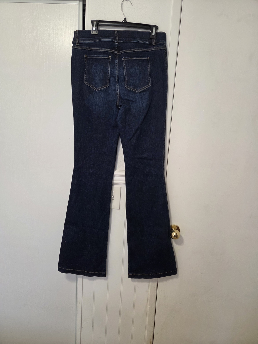 SPANX Women's Dark Blue Wide Leg Jeans - Picture 2 of 7